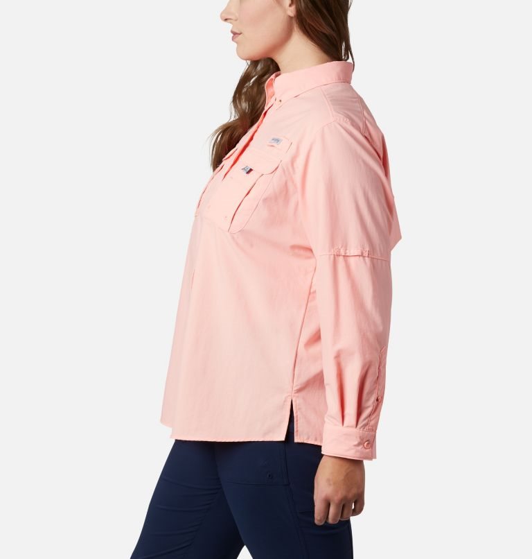 Camasa Columbia PFG Bahama Long Sleeve Dama Roz | Plus Size XSSM7098Q